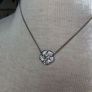 Chanel CC Camellia Crystal Necklace